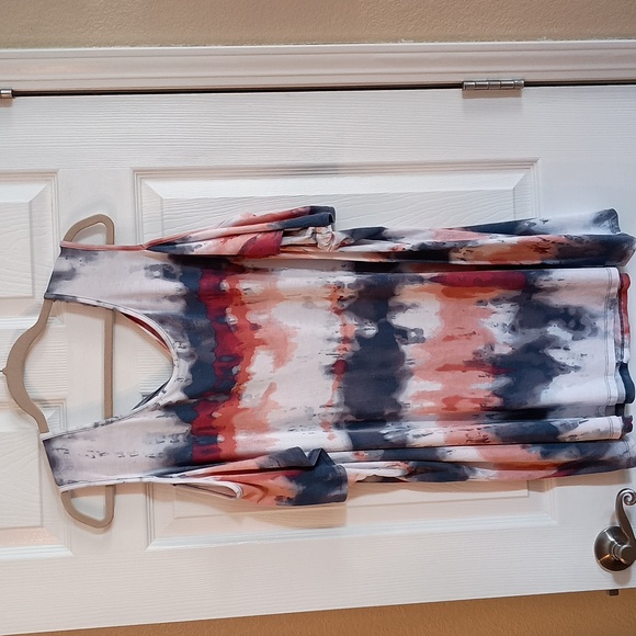 Lane Bryant Cold Shoulder Tie Dye Swing Tee y555 - Picture 3 of 5